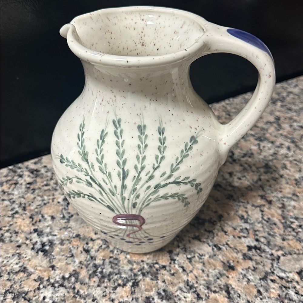 Rare Vintage ROYAL HAEGER Stoneware Pitcher or Vase with Floral Motif